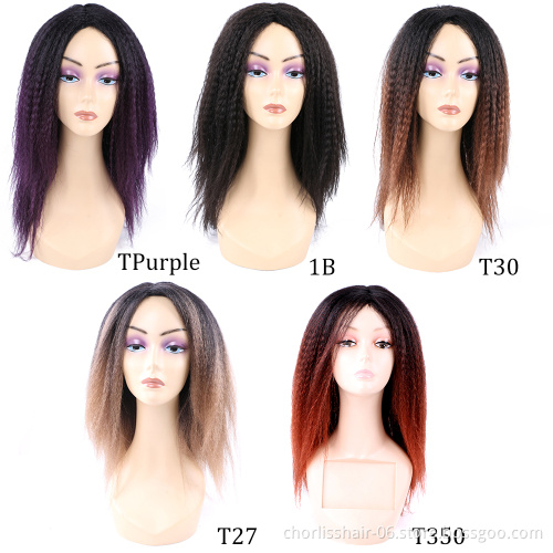 Wholesale Cheap Black Ombre Afro Dreadlocks Wigs For Black Women Curly Braids Heat Resistance Faux Locs Synthetic Hair Wigs